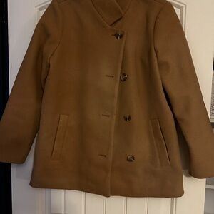 Old Navy Women's Brown Pea Coat